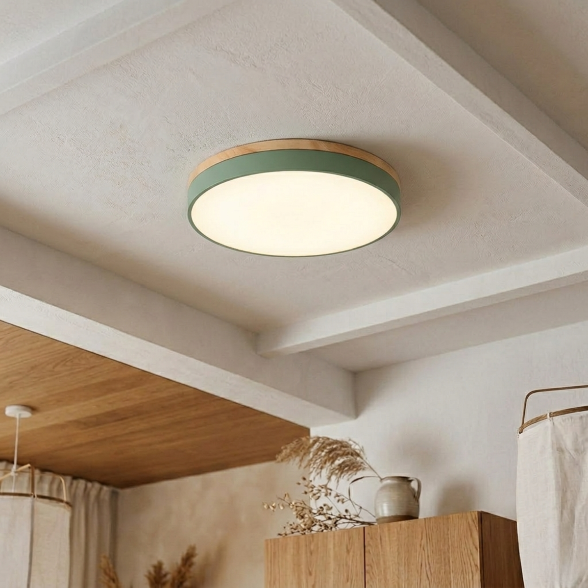 Round Disc Ceiling Light – Flat Flush Mount Fixture 11