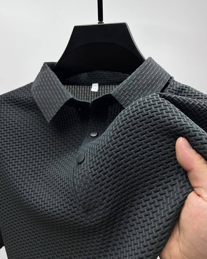 Men's Polo Shirt in Breathable Mesh - Matteo