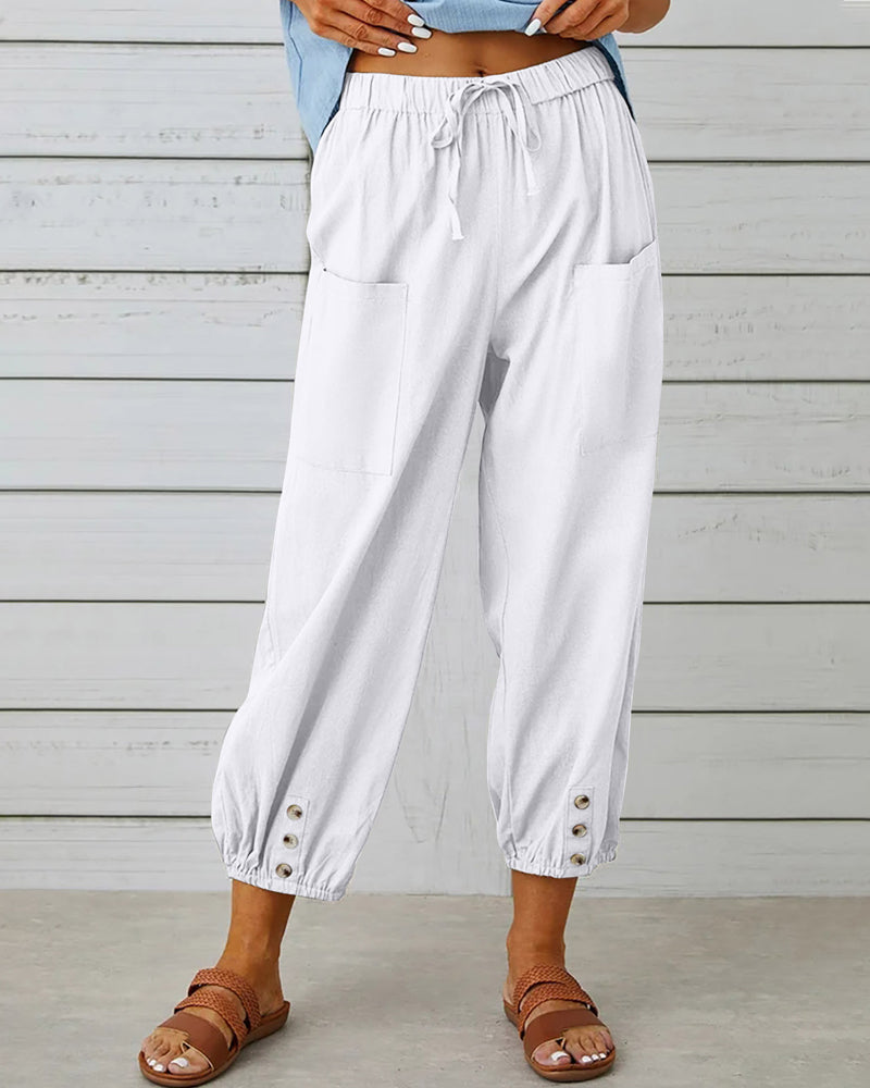 High-Waisted Women's Trousers – Olivia
