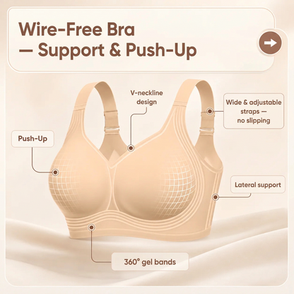 Wireless Women's Bra, Comfort Fit, Invisible Second-Skin Feel