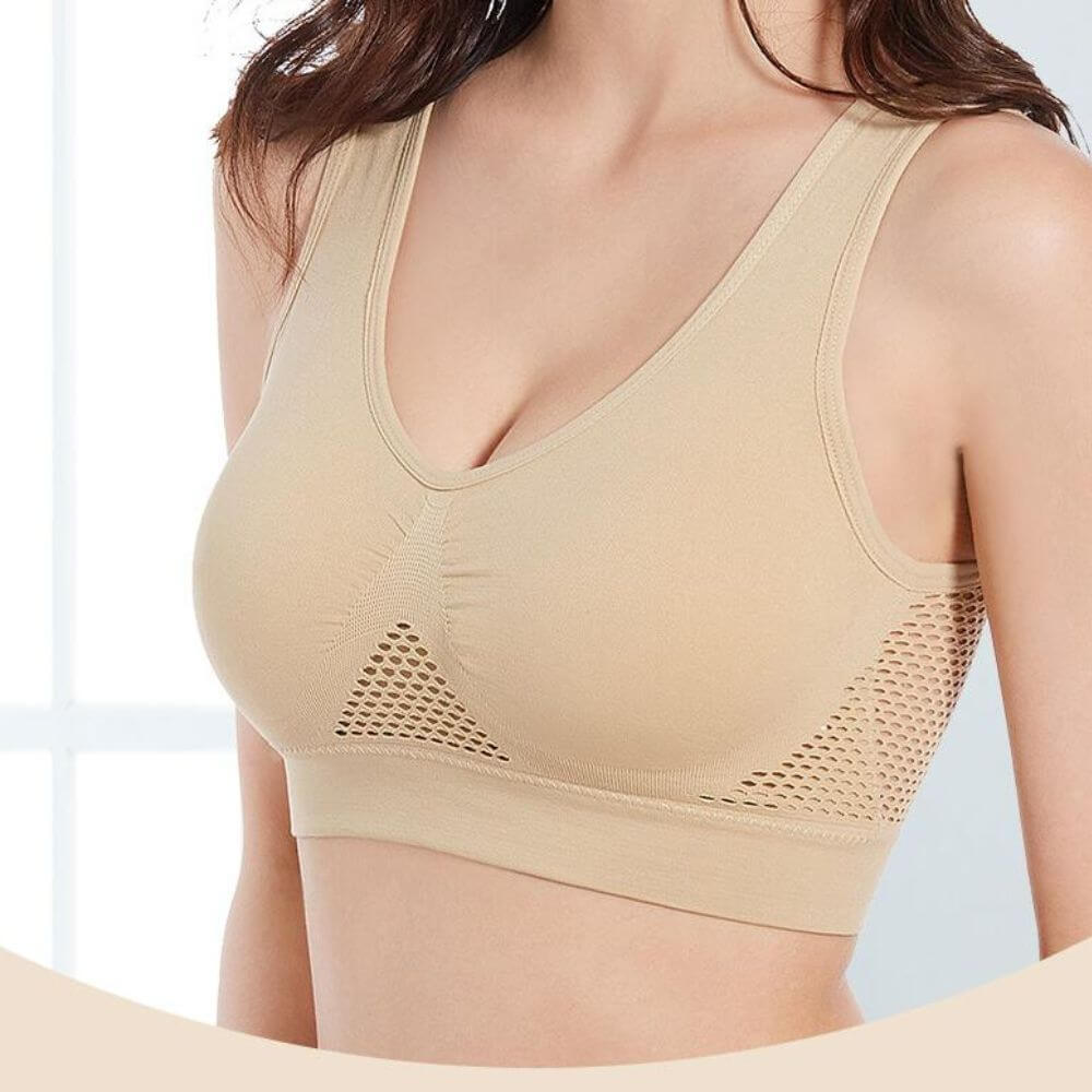 Breathable Mesh Sports Bra – Sofia