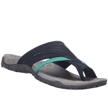 Summer Ladies T-Strap Slipper Sandals – Alina