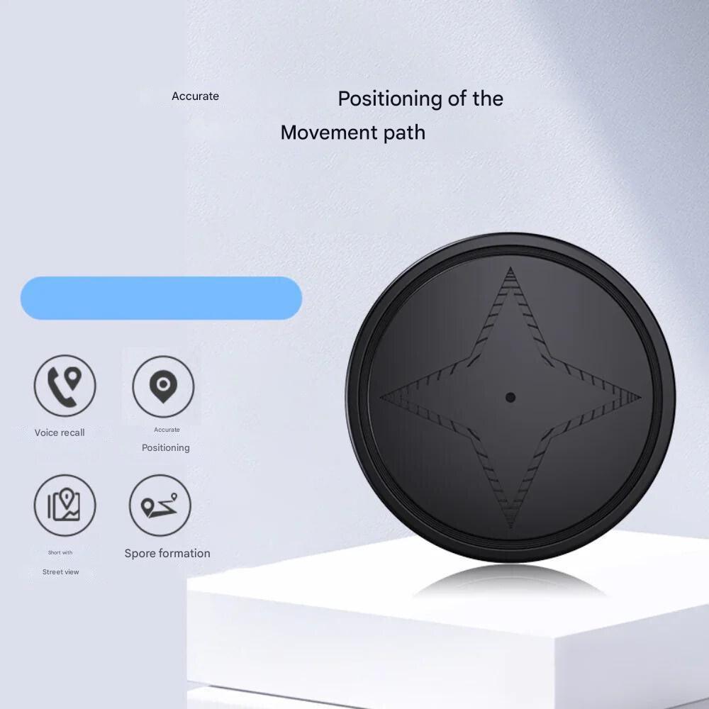 GPS Tracker Magnetic Compact – Real-time tracking for vehicles, pets & valuables – USB rechargeable