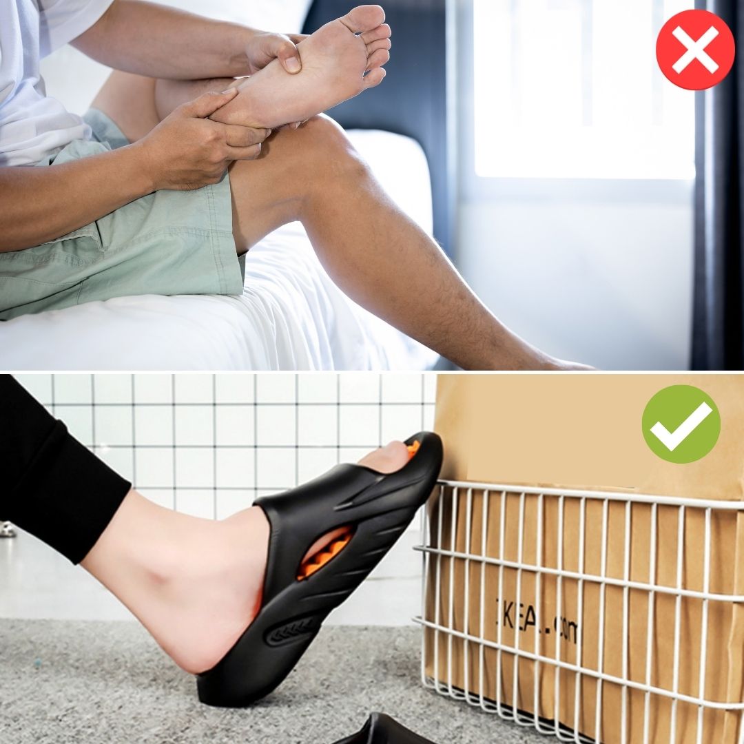 Orthopaedic massage slippers with nubs for ladies & gentlemen – Vitalis
