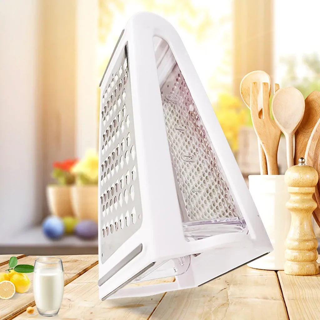 Double-sided kitchen grater with collection tray - GratoRasp