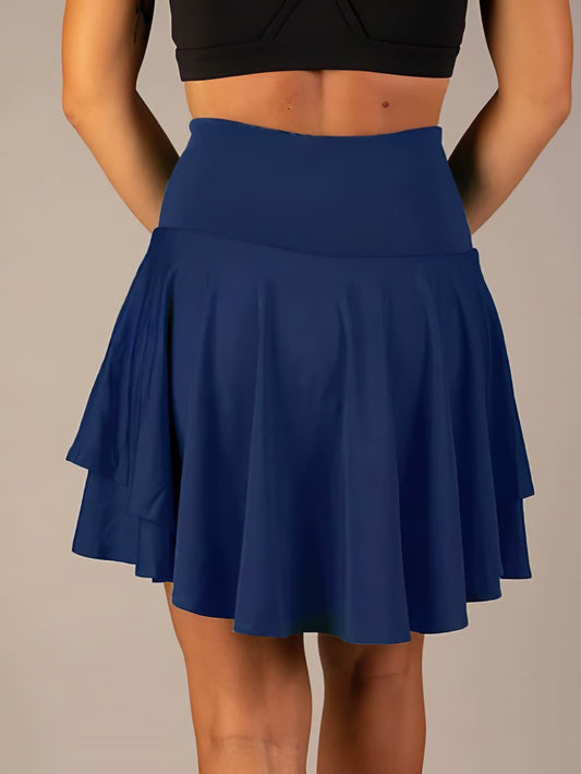 Sporty & Functional Women's Tennis Skirt with Shorts and Pockets – Maja