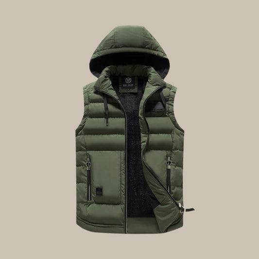 HUGO Hooded Puffer Vest | Casual Bodywarmer for Men