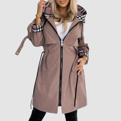 Waterproof Zip-Up Coat with Hood 1