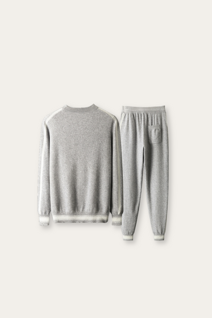 Light Grey Cashmere Merino Wool Set – Romano