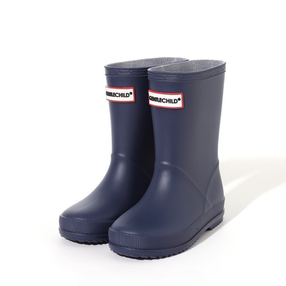 Children's solid-color waterproof wellies – Noah