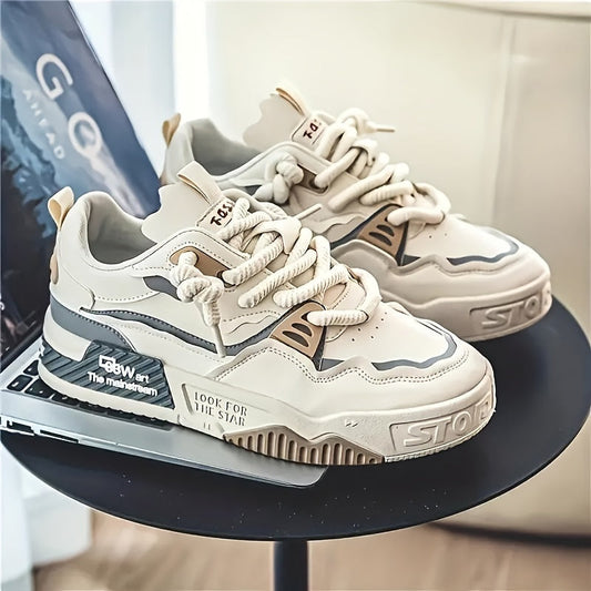 Chunky men's streetwear sneaker with tread sole & comfort padding - Cairo