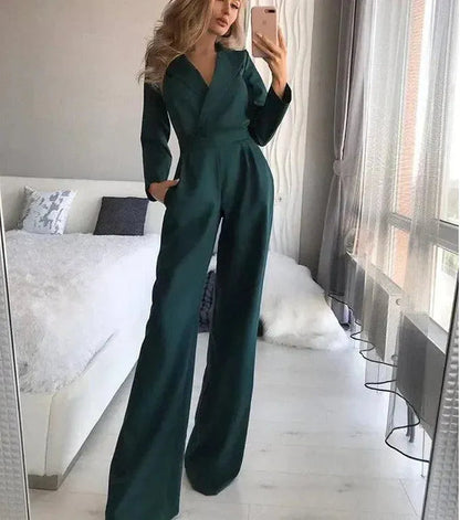 Stylish Jumpsuit with Long Sleeves - Sophie
