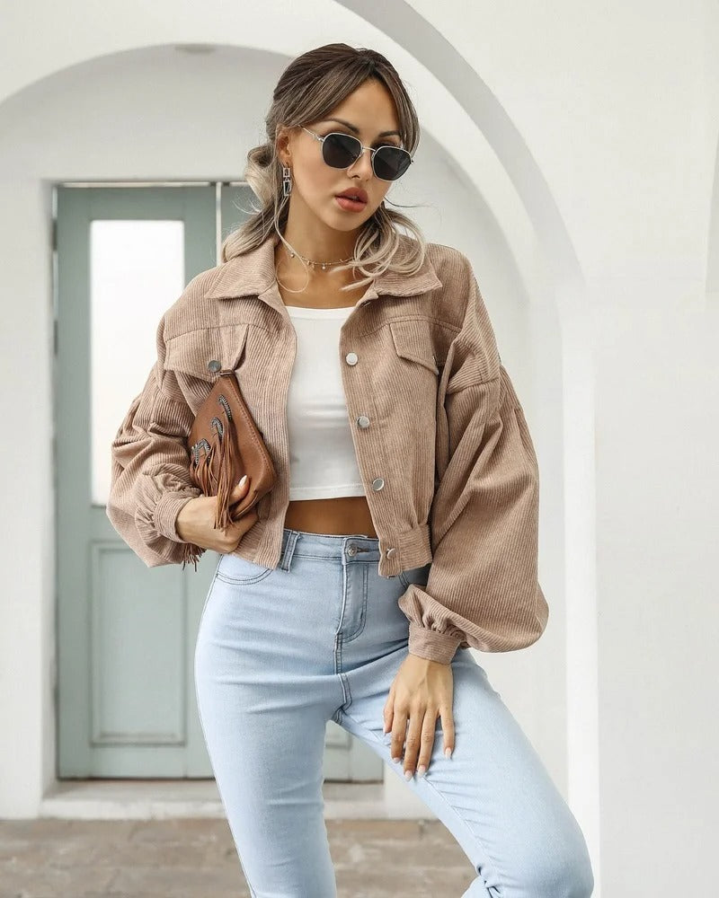 Stylish short denim jacket - Amira