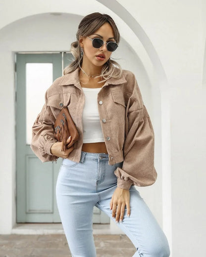 Stylish short denim jacket - Amira