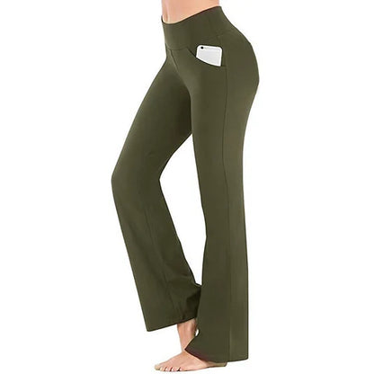 Ladies' yoga trousers with high waist – Selina