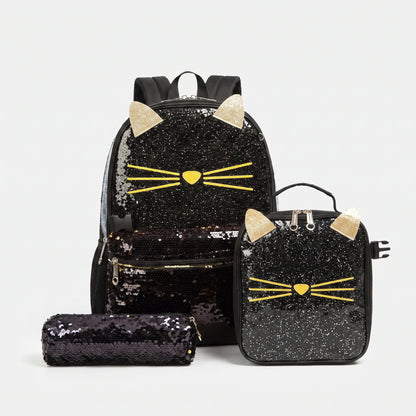 3-Piece Animal Motif School Set - Purrisa