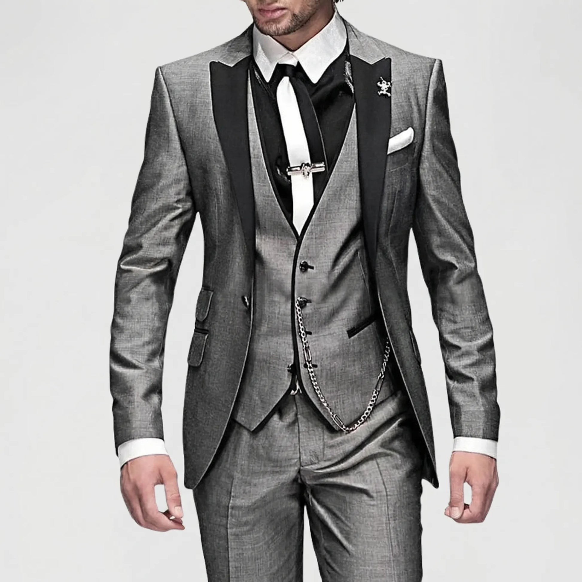 3-Piece Slim Fit Formal Suit - Seth