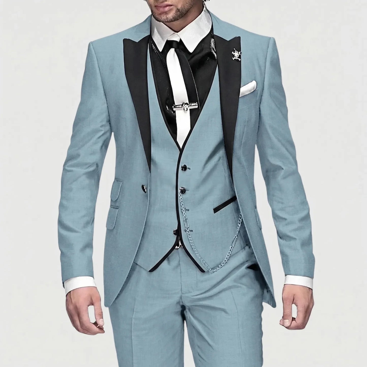 3-Piece Slim Fit Formal Suit - Seth