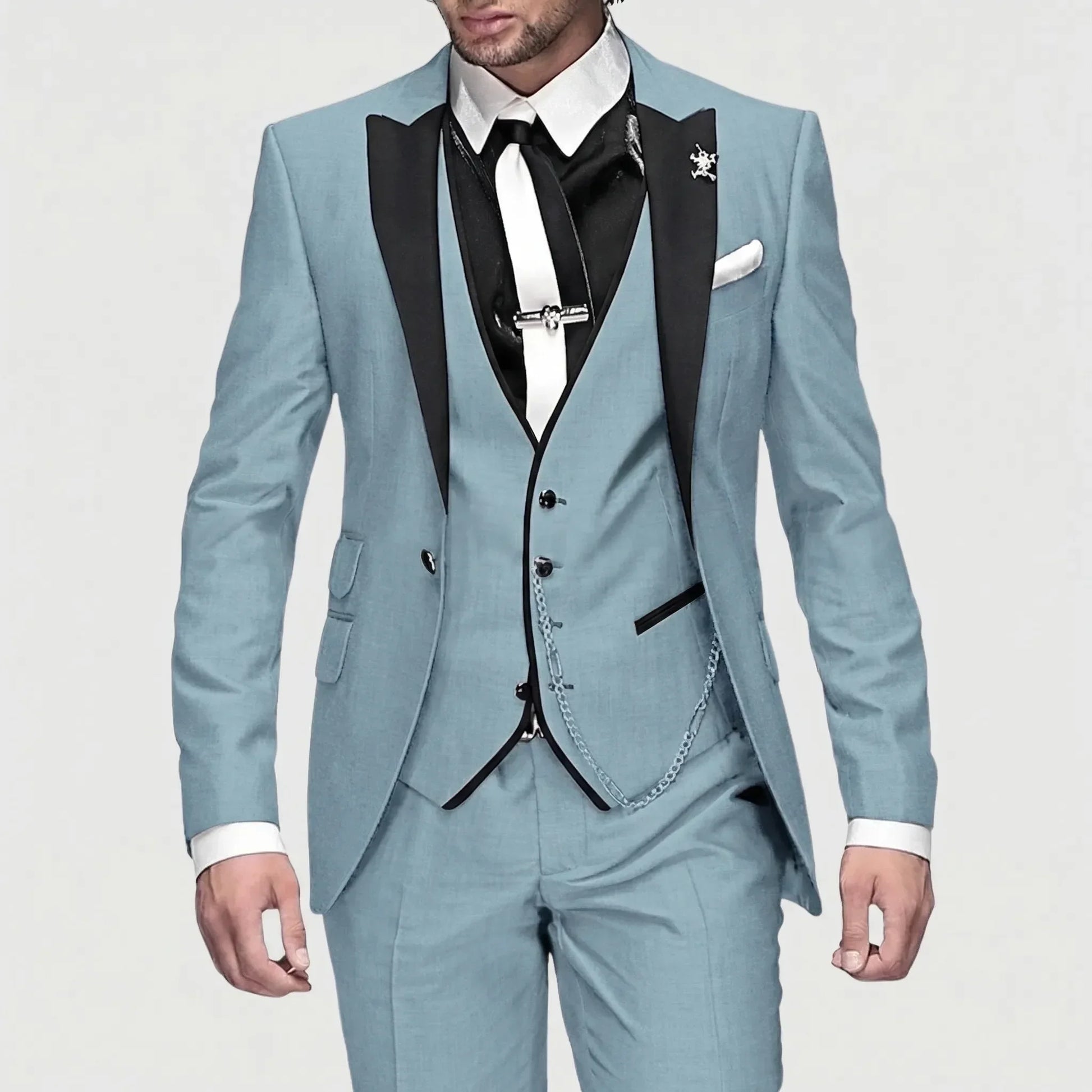 3-Piece Slim Fit Formal Suit - Seth