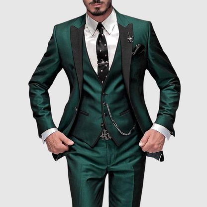 3-Piece Slim Fit Formal Suit - Seth