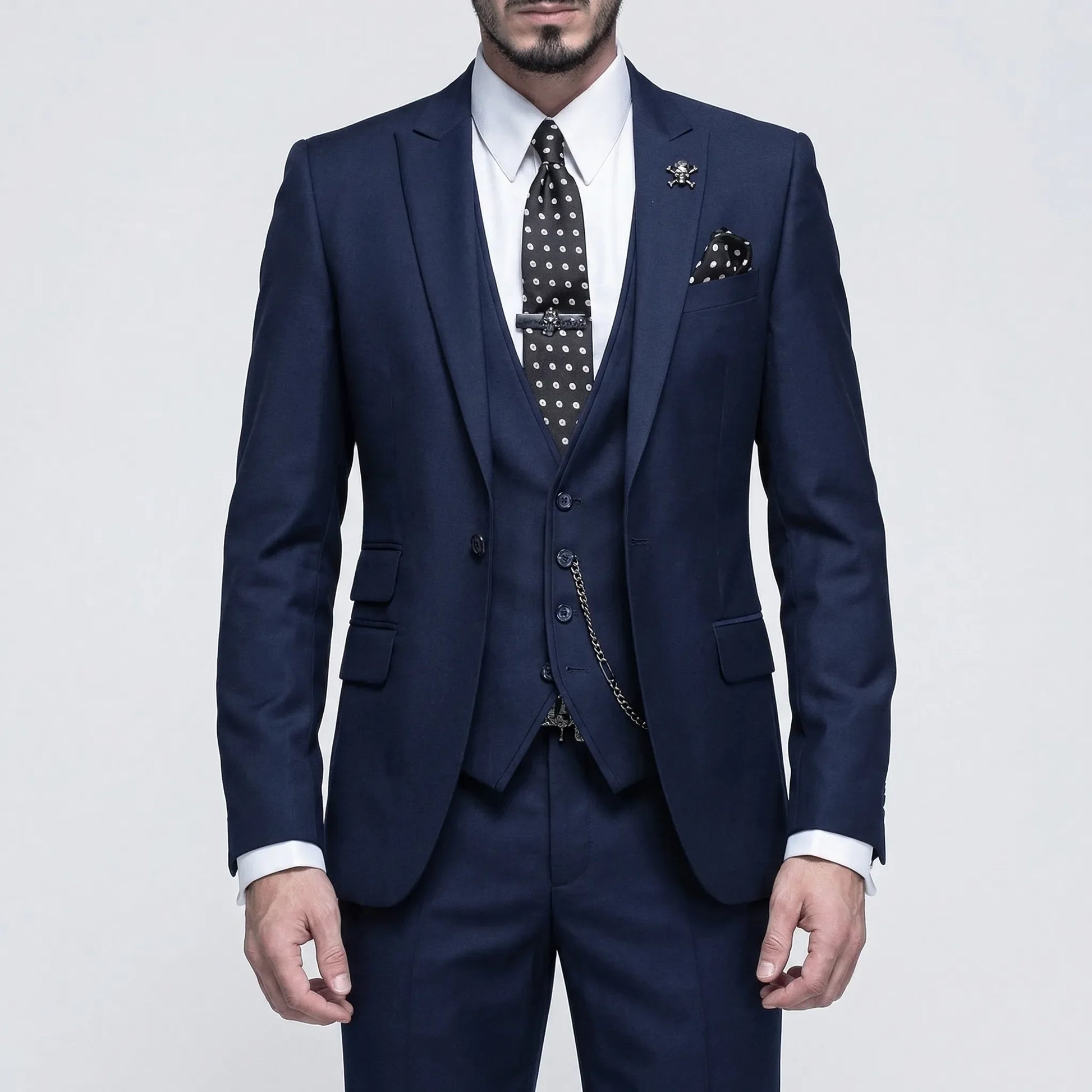 3-Piece Slim Fit Formal Suit - Seth