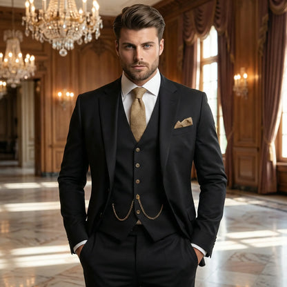 3-Piece Slim Fit Suit - Yannick