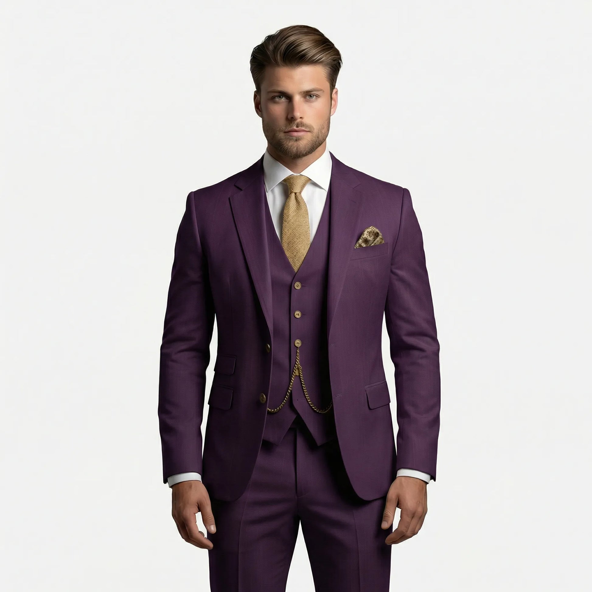 3-Piece Slim Fit Suit - Yannick