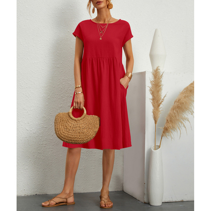 A-Line Jersey Midi Dress - Elise