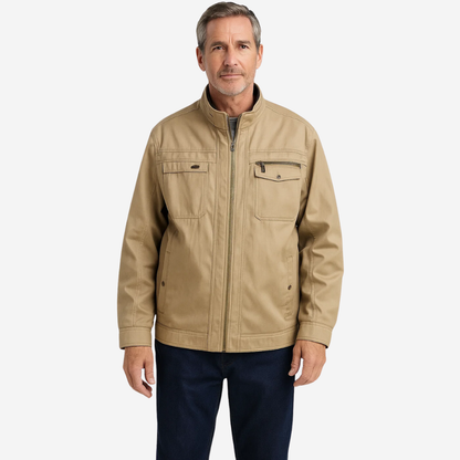 Men's cotton jacket windproof & water-repellent in field look – Torin