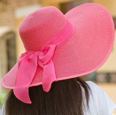 Foldable ladies' beach hat with a wide brim for summer – Vanessa