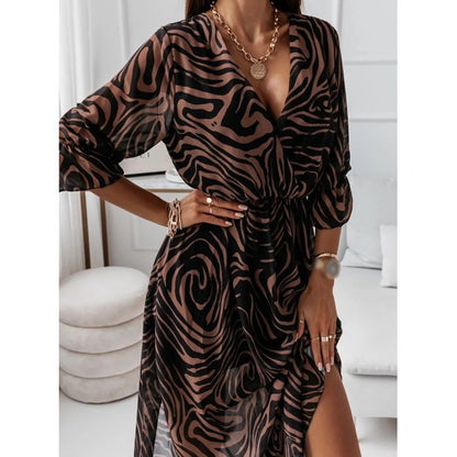 Long & Airy Autumn Maxi Dress in Soft Fabric – Talia