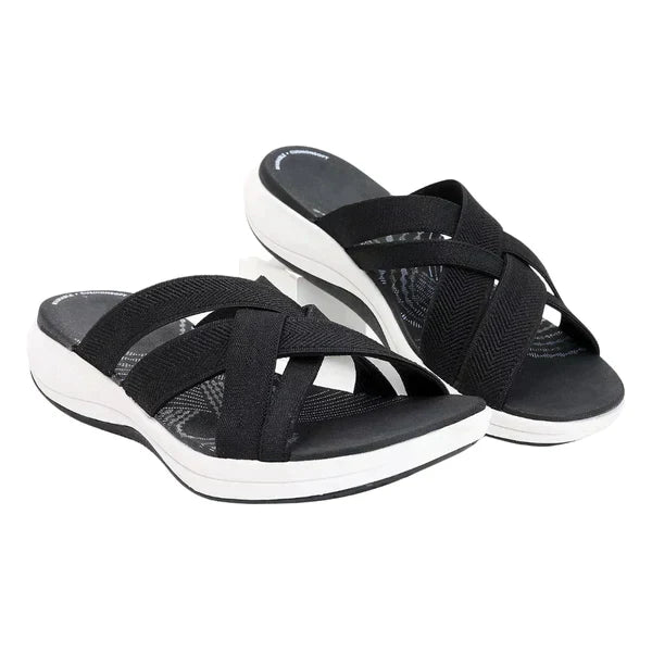Breathable women's slip-ons with a shock-absorbing footbed – Lina