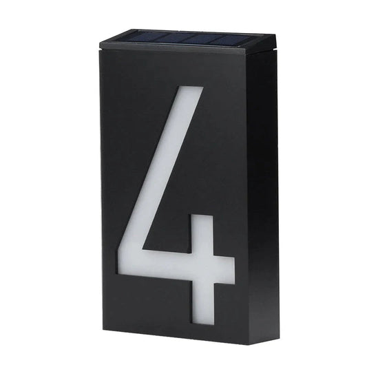 Solar-powered House Number - SolarSign