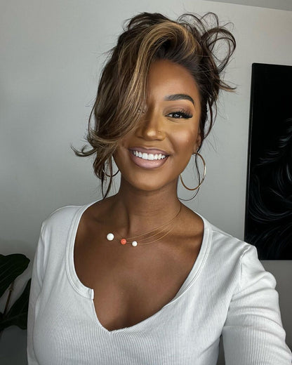 Lace Front Wig with Highlights – Selena