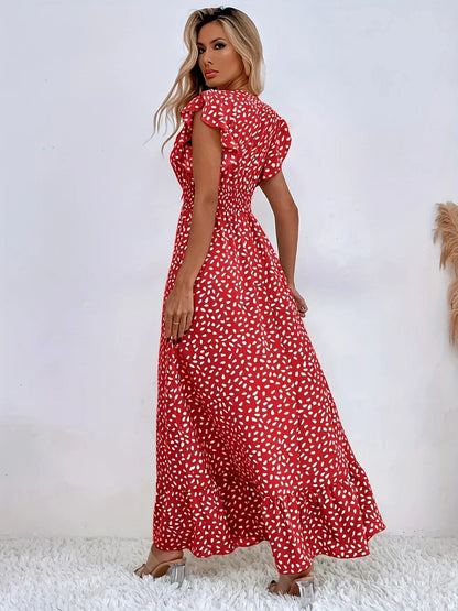 Flora Print Ruffles Dress | Stylish and Trendy