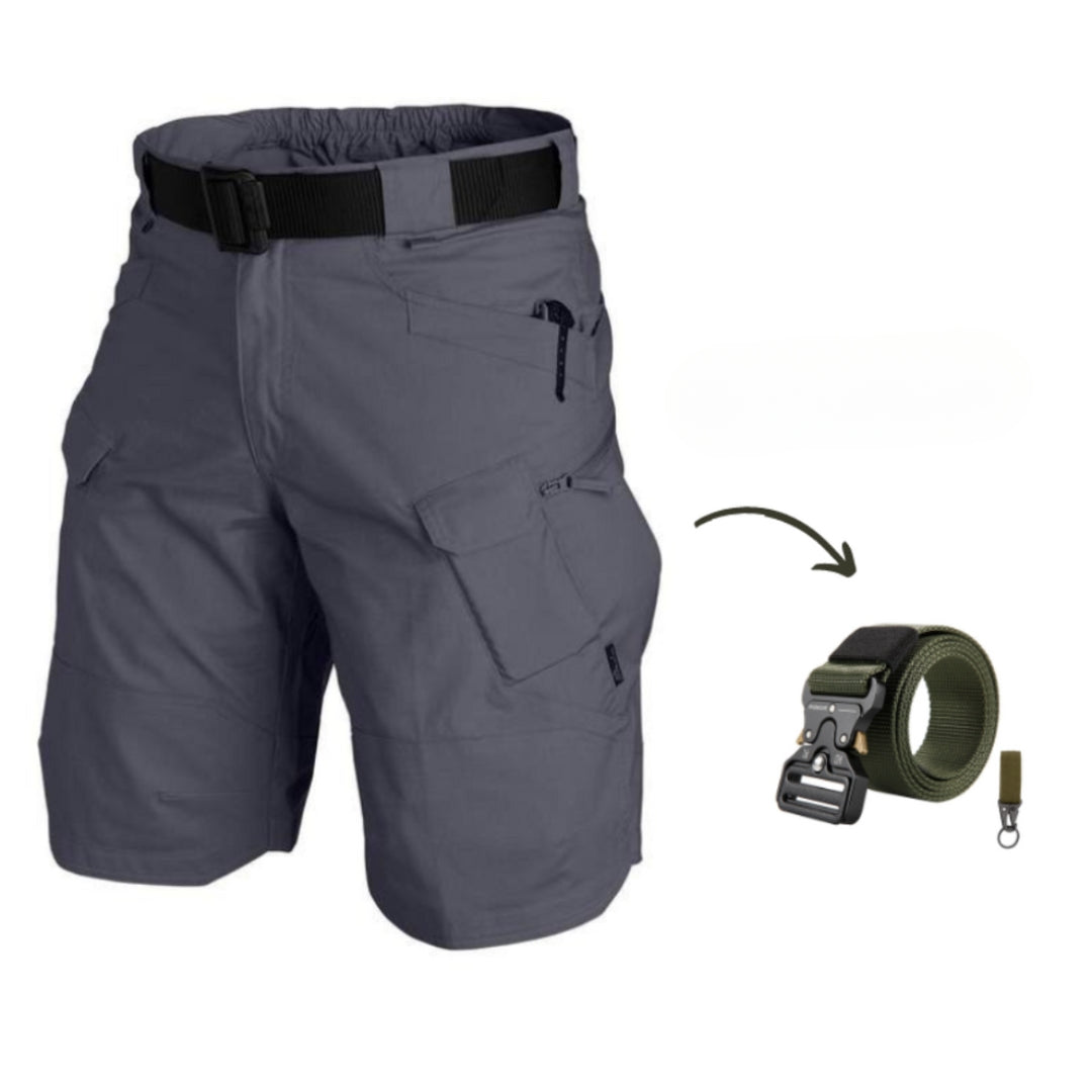 Men's cargo shorts with 7 pockets & free belt – Taro