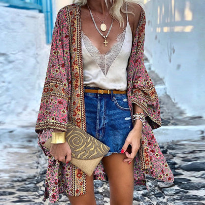 Trendy Boho women's cardigan with pattern – Elara