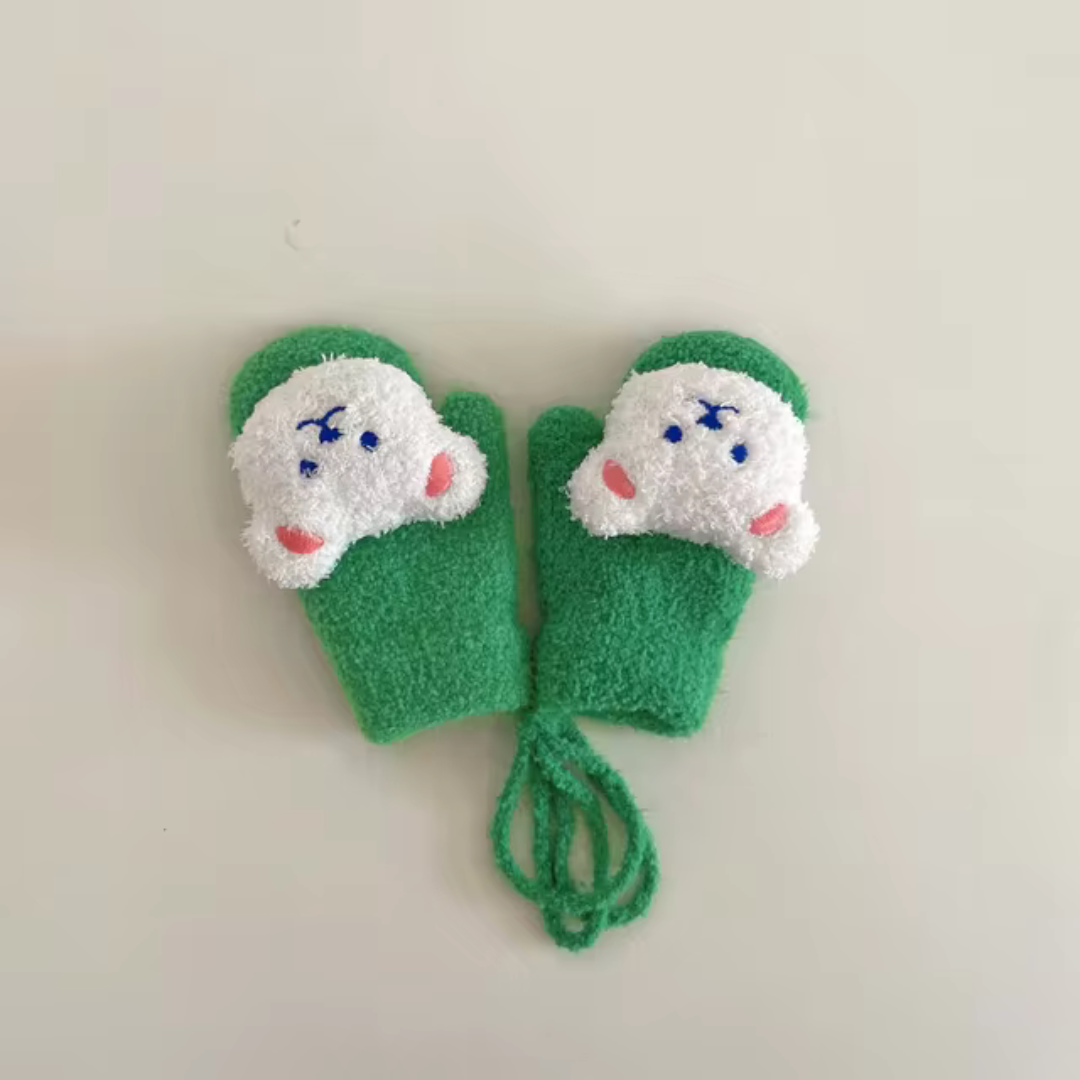 Children's Mittens with Bear Face – TinyBear Mittens