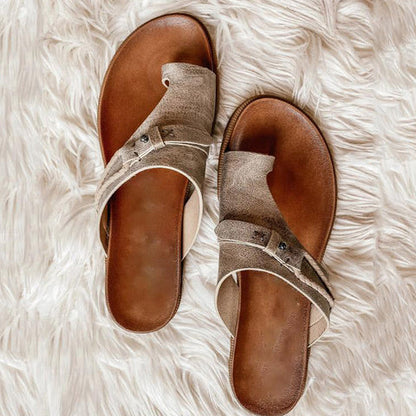 Orthopaedic summer sandals with open toe area – Ziva