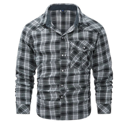 Checked men's shirt for autumn & winter – Tobias