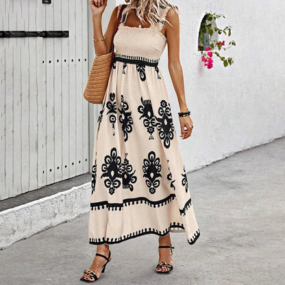Trendy summer dress with a feminine silhouette and wrap effect – Sascha