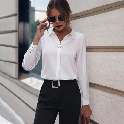 Elegant chiffon blouse for women - Amélie