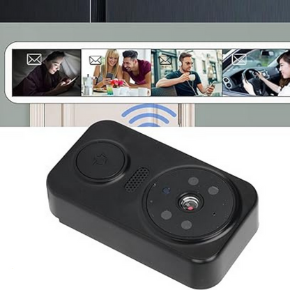 Black Smart Wi-Fi Doorbell with Camera – Noctiq