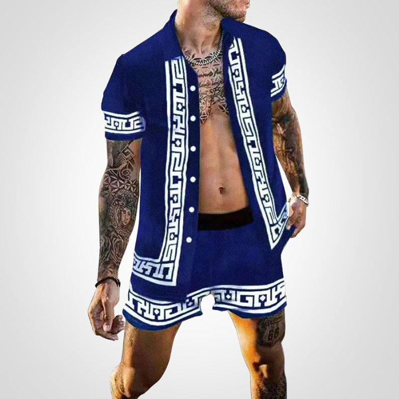 Two-piece men's set with print – Ruben