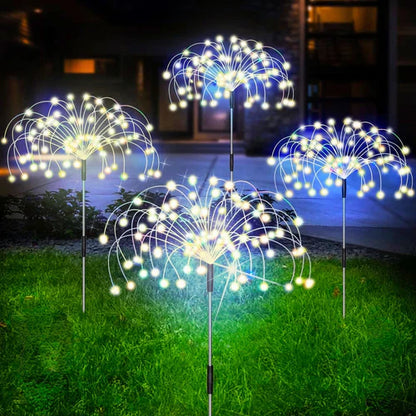 Waterproof Solar Garden Light with Firework Effect – SparkGlow