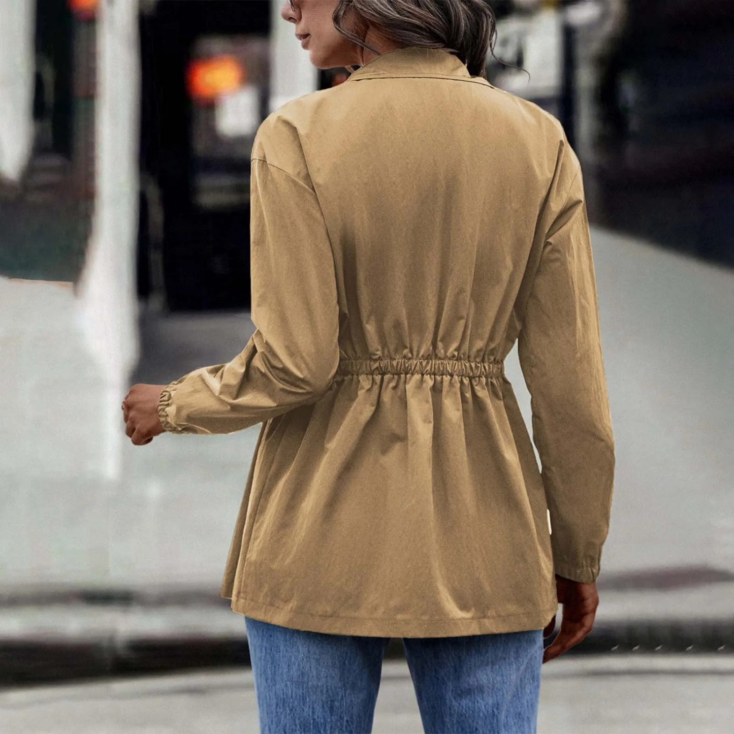 Vintage Women's High-Waisted Autumn Jacket – Delora