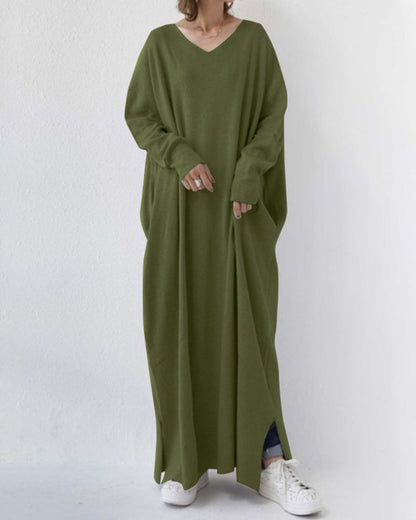 Summer Maxi Dress in Cotton-Linen Blend – Sorella
