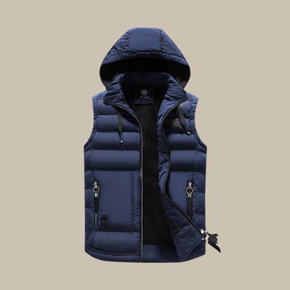 HUGO Hooded Puffer Vest | Casual Bodywarmer for Men
