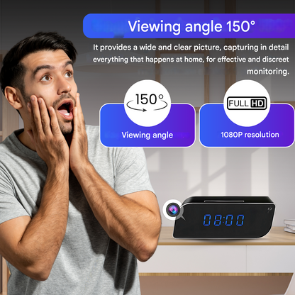Digital Alarm Clock with Hidden Surveillance Camera – StealthClock Cam