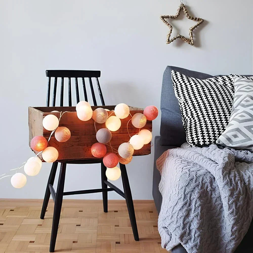 Atmospheric Ball String Lights - LumaBreeze